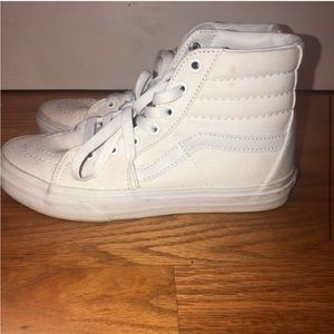 White Vans high tops
